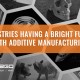 Industries Having a Bright Future with Additive Manufacturing