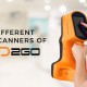 Different 3D scanners of 3D2go