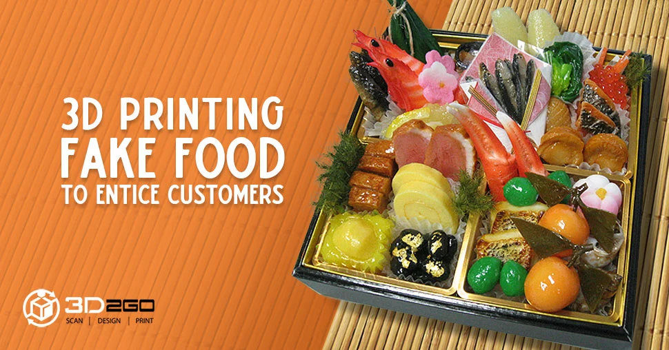 3D printed fake food