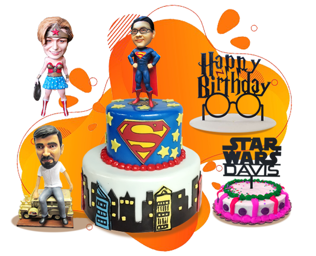 Customized Cake Topper | 3D Cake Topper | 3D2Go