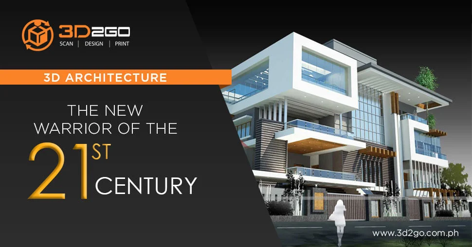 3d architecture new warrior of 21st century