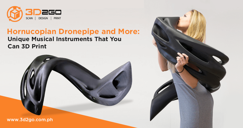 Hornucopian Dronepipe and More; Unique Musical Instruments That You Can 3D Print