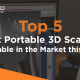A blog banner by 3D2GO Philippines titled Top 5 Most Portable 3D Scanner Available in the Market this 2021