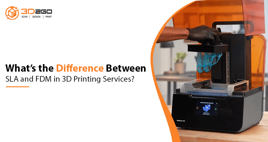 banner for What’s the Difference Between SLA and FDM in 3D Printing Services?