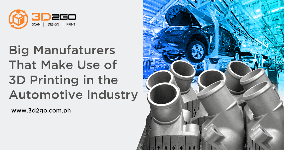 blog banner for Big Manufaturers That Make Use of 3D Printing in the Automotive Industry