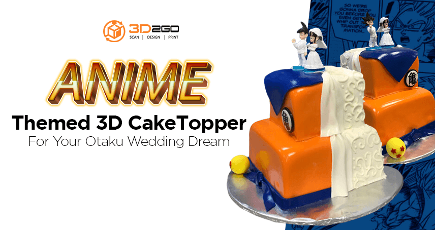 blog banner for Anime Themed 3D Cake Topper For Your Otaku Wedding Dream