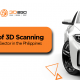 car in blog banner for phone scanning a car in Benefits of 3D Scanning for Automotive Sector in the Philippines