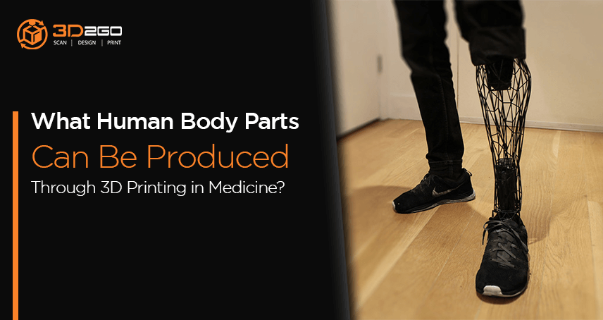 blog banner for What Human Body Parts Can Be Produced Through 3D Printing in Medicine?