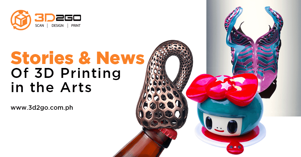 blog banner for Stories & News Of 3D Printing in the Arts