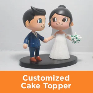 customized cake topper wedding
