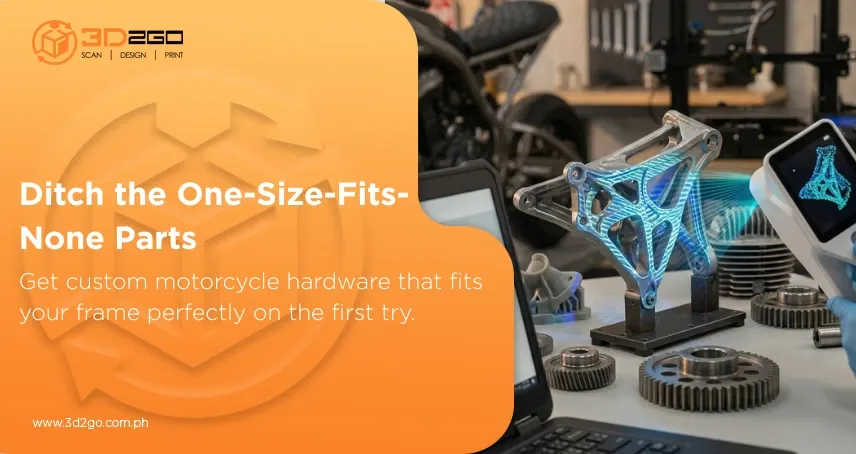3D printed motorcycle accessories