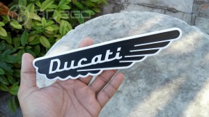  Ducati Scrambler's tank emblem wings