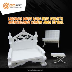 Barcelona Chair-and stool