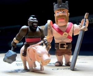     Hog Rider & Barbarian King              